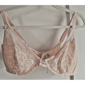 VICTORIA'S SECRET unlined demi bra‎ underwire 36DD pink NWOT